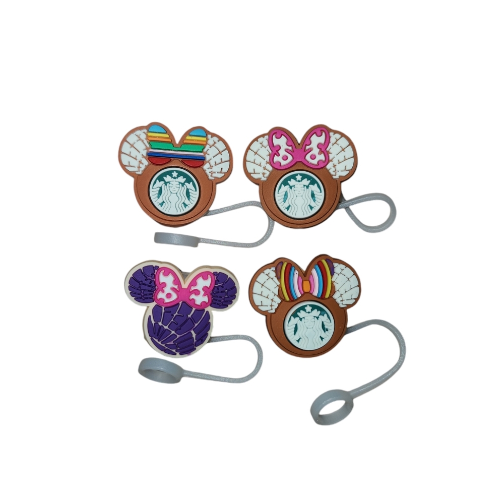BNIP Minnie Mouse x Starbucks Straw Toppers (4 pieces)